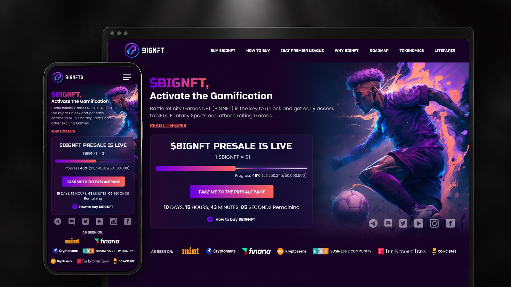 BIGNFT presale website