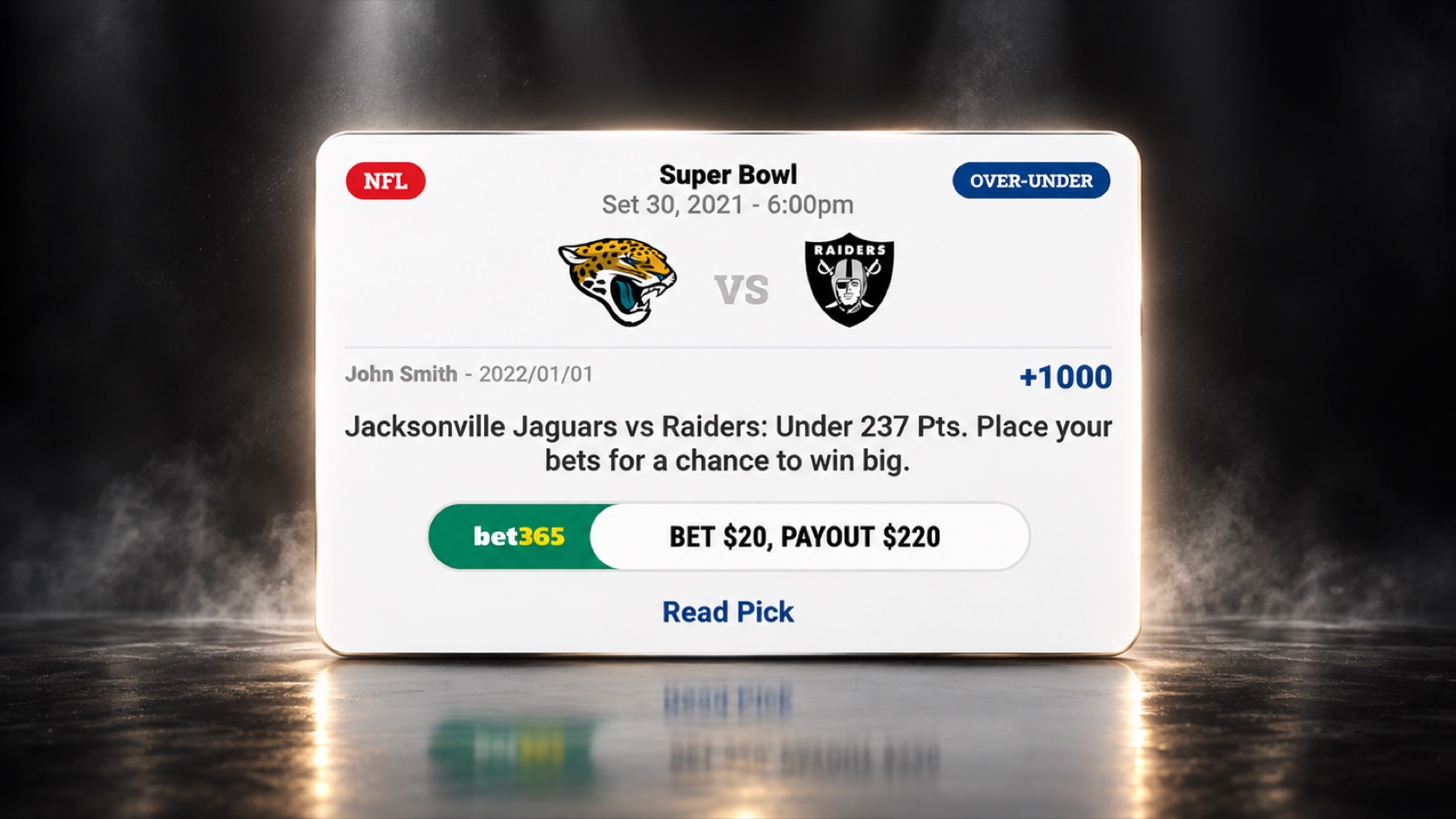 The Picks simple pick cards grid